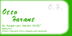 otto harant business card